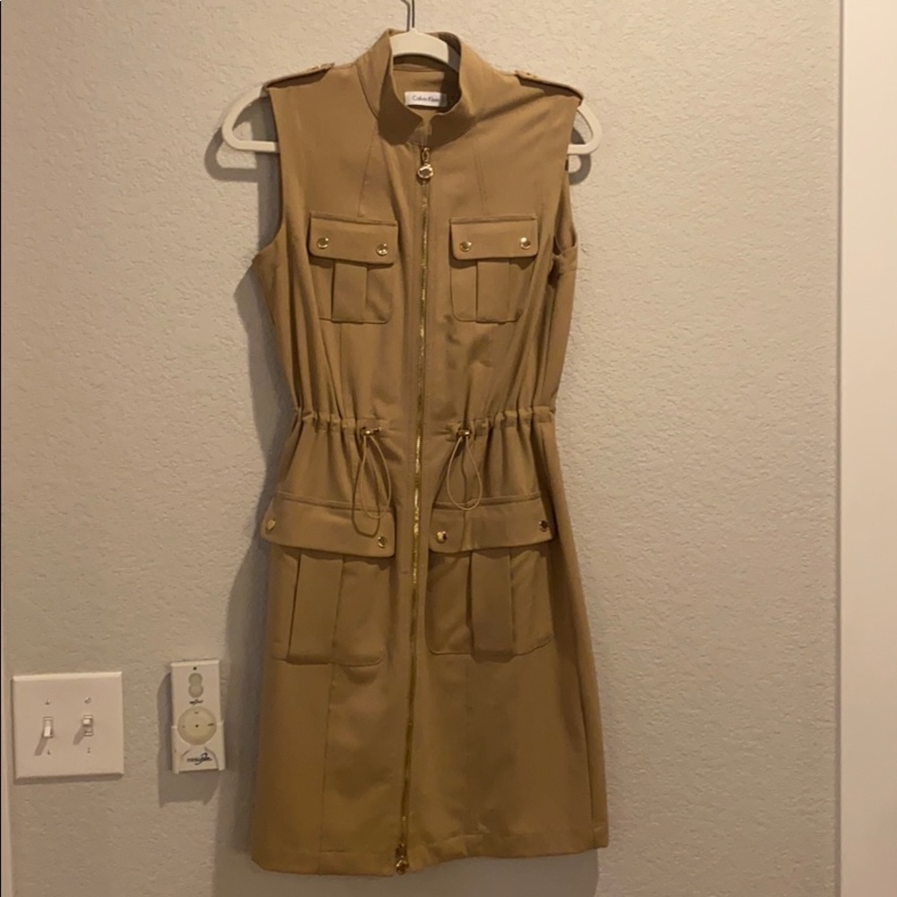 Calvin Klein Tan Dress